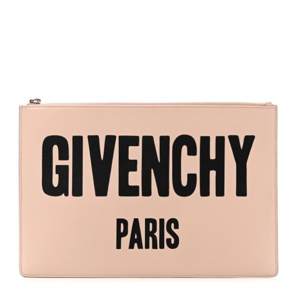Givenchy Calfskin Logo Zip Pouch Pink - Picture 7 of 8